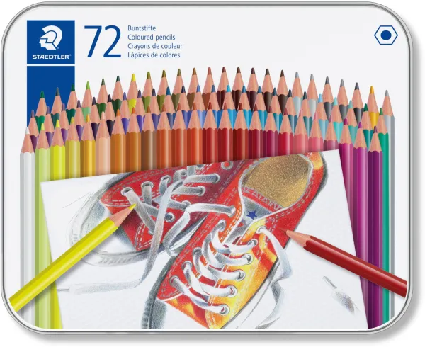 Staedtler Buntstifte in Metallbox 72 Stk.