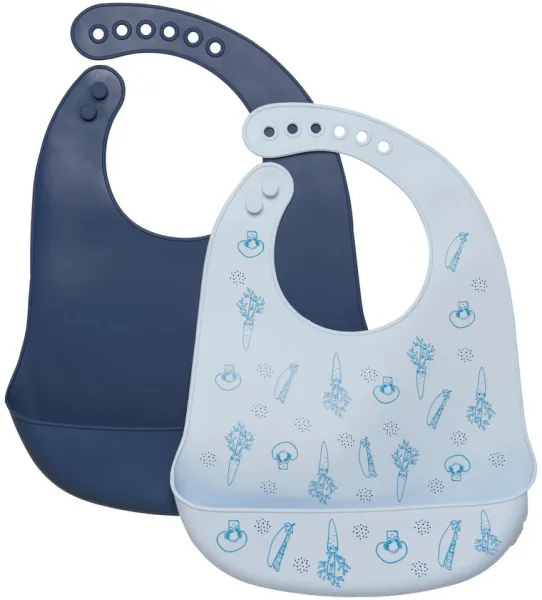 Silikon-Lätzchen (2er-Pack) - 746 - EINHEITSGRÖSSE